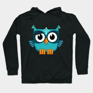 Cute blue Owl Hoodie